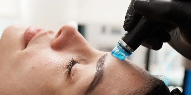 HydraFacial close up.